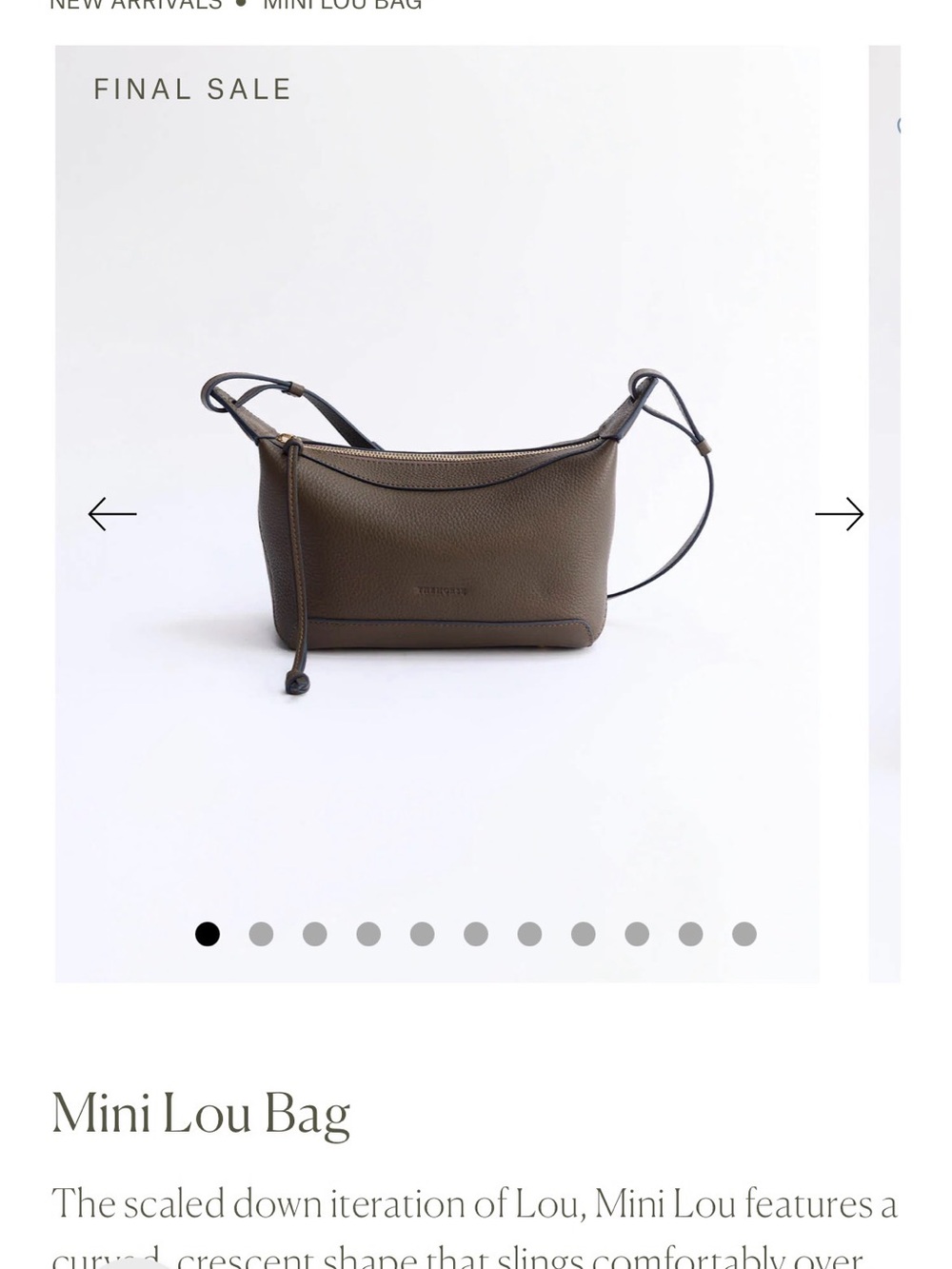 NWT The Horse mini Lou bag